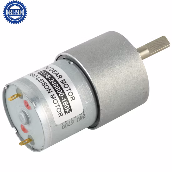 Motor eléctrico de engranaje metálico de caja de cambios Micro DC de alto par para robot y cortina eléctrica